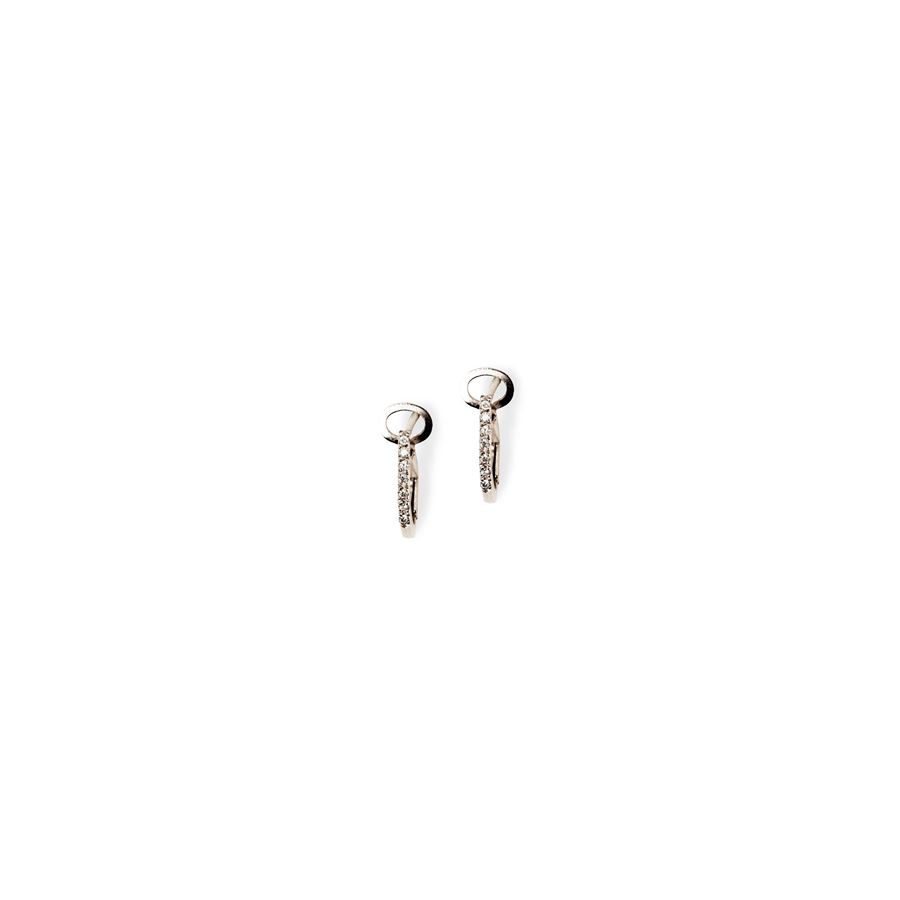 'Balance' small hoop earrings BALANCE | OR OVAL XSAU18B CT.0,11